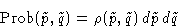 \begin{displaymath}
\Prob(\tilde p, \tilde q) = \rho(\tilde p ,\tilde q)\,d\tilde p \,
d\tilde q
\end{displaymath}